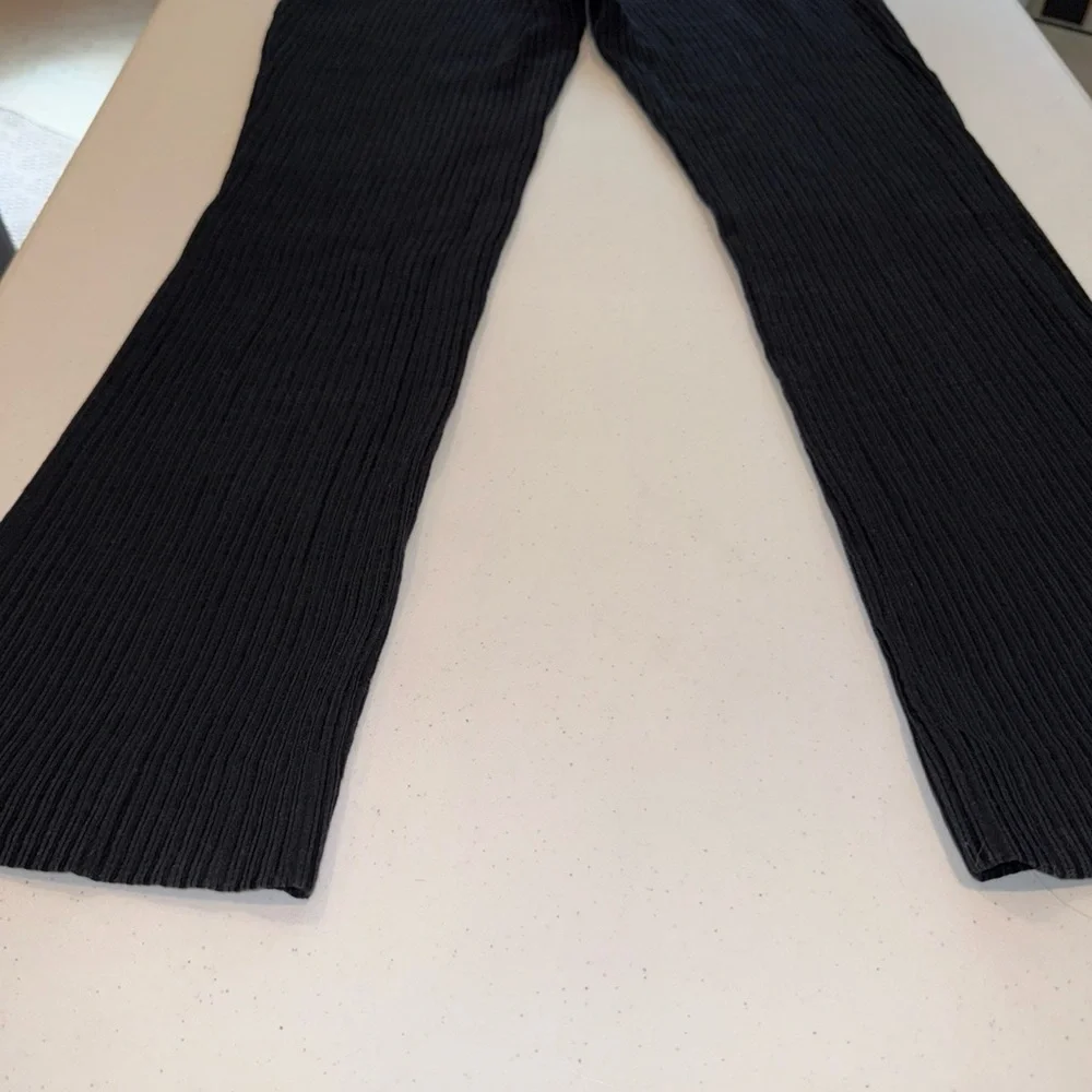 Emporio Armani Womens Black Slim Pants Size 14 Fits Like A 10 Ribbed Vintage‎